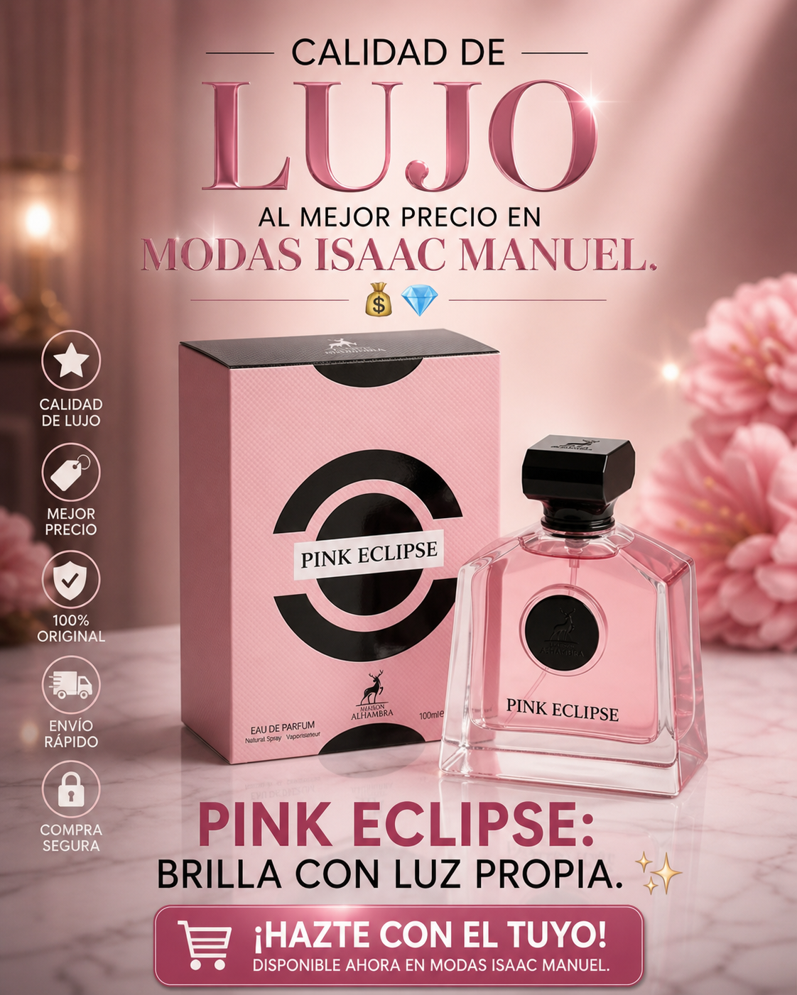 Pink Eclipse Maison Alhambra | Perfume Floral Femenino 100ml