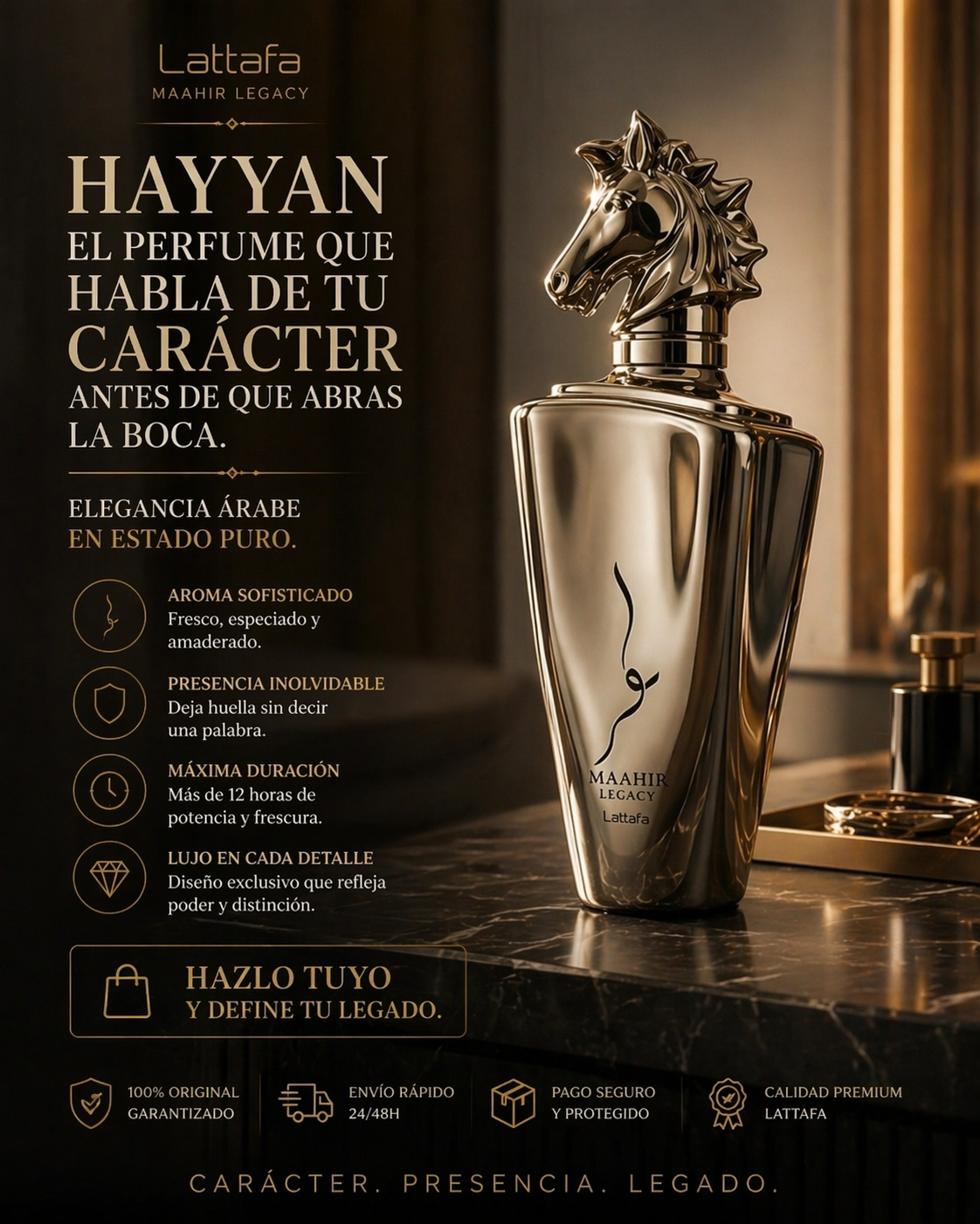 Maahir Legacy Lattafa | Perfume Masculino 100ml