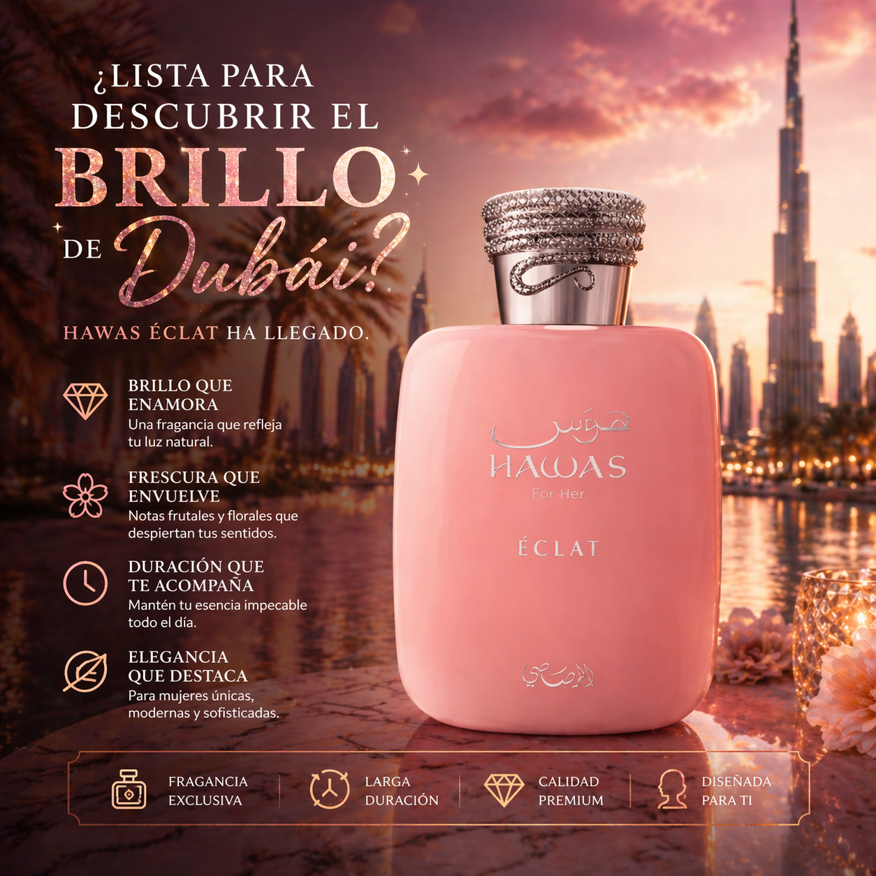 Hawas for Her Eclat Rasasi | Perfume Femenino 100ml