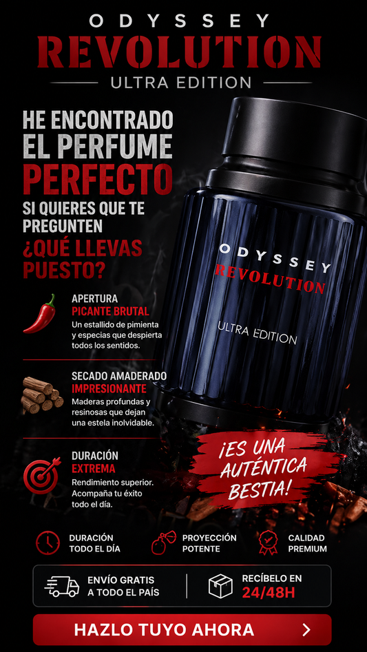 Odyssey Revolution Ultra Armaf | Perfume Masculino Amaderado Especiado 100ml