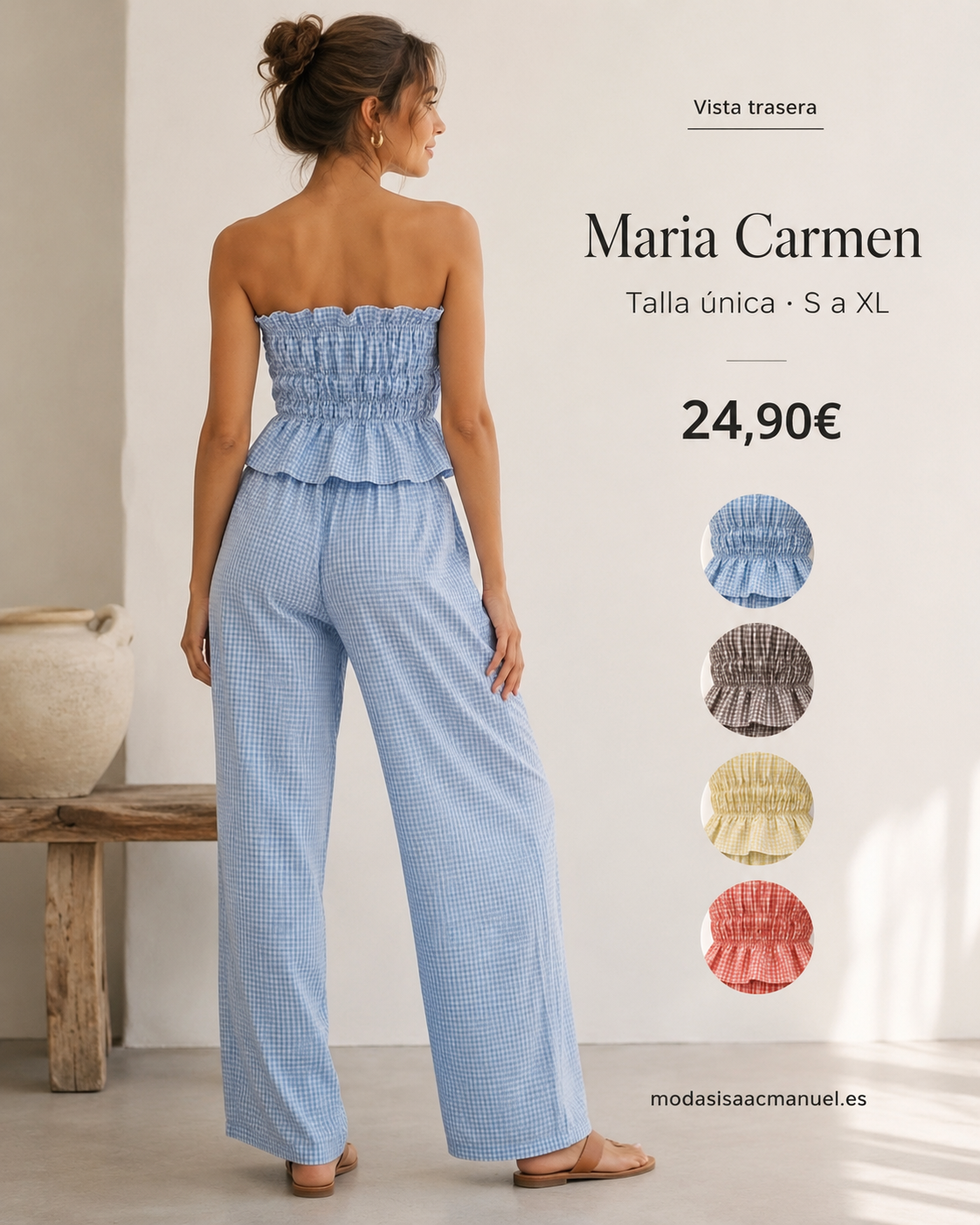 Conjunto de Dos Piezas "Maria Carmen" | Estilo Casual Chic de Verano