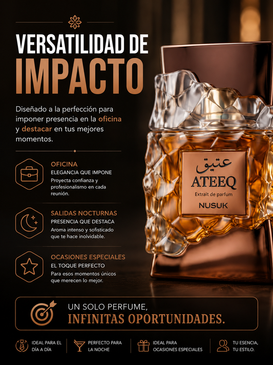 Nusuk Ateeq Extracto de Perfume para Hombre 100ml