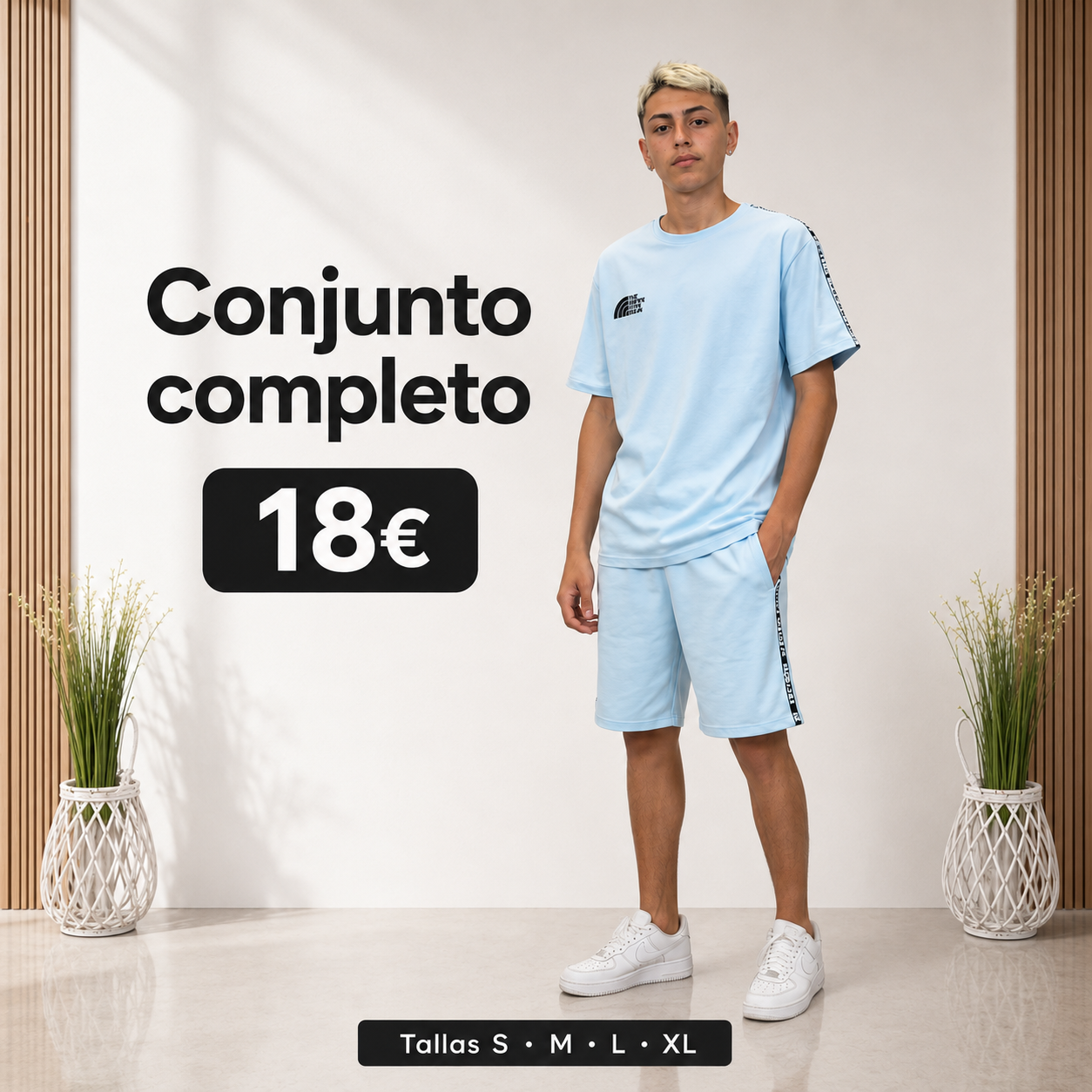Conjunto Urbano de Camiseta y Bermuda "Mountain Urban" | Estilo Streetwear Premium