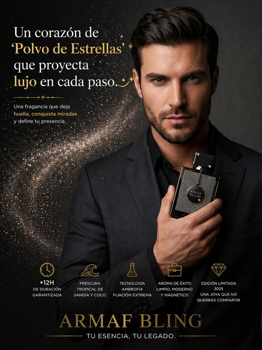 Club de Nuit Bling Armaf | Perfume Masculino Amaderado 75ml