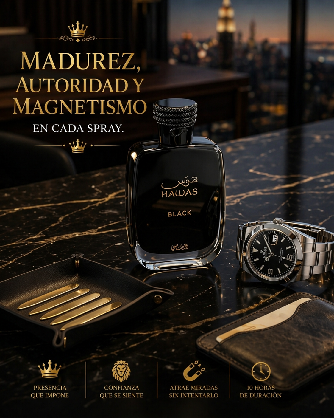 Hawas Black Rasasi | Perfume Masculino 100ml
