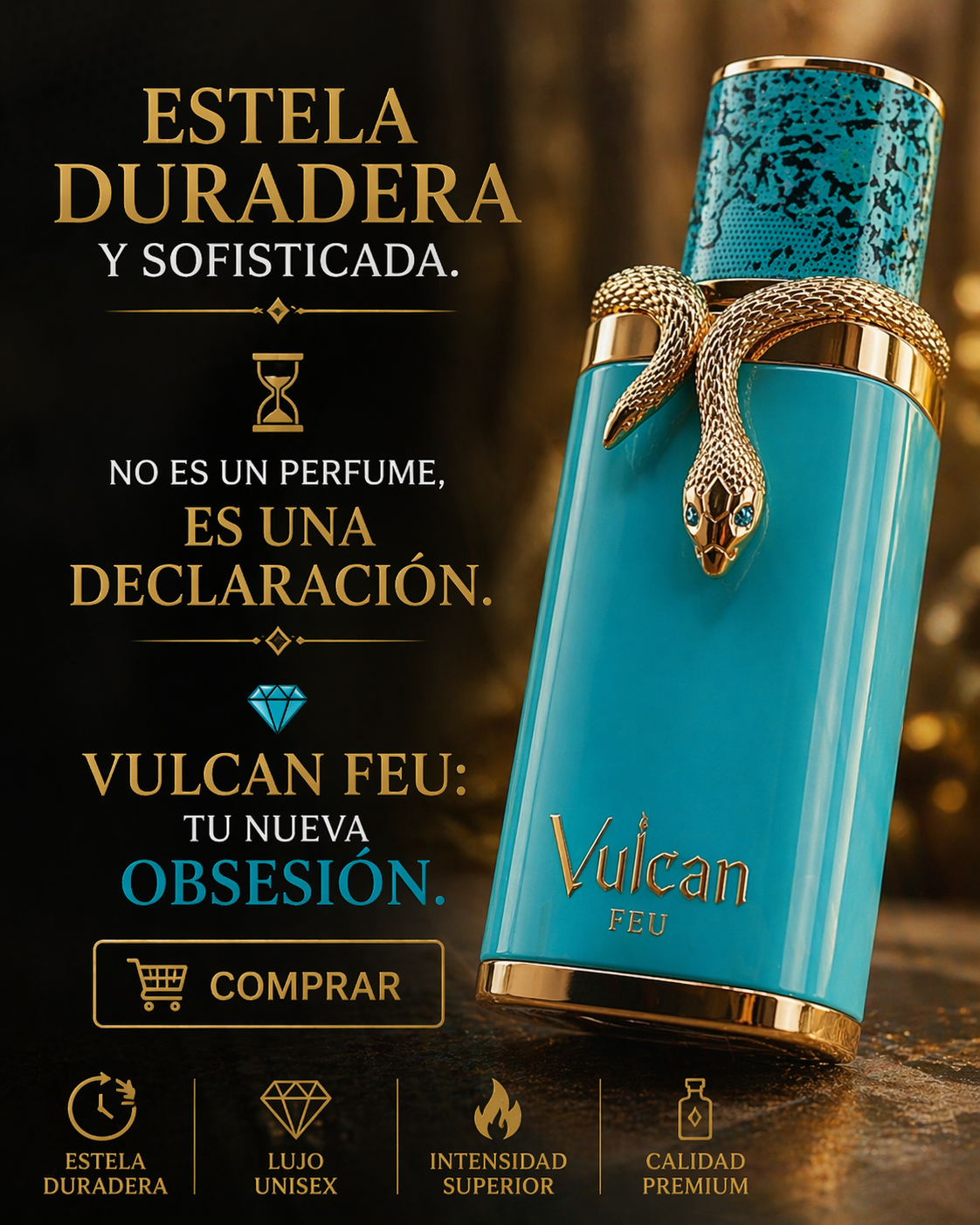 Vulcan Feu French Avenue | Perfume Unisex Tropical Intenso 100ml