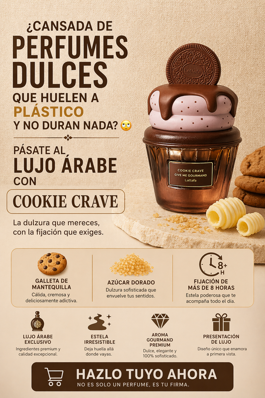 Cookie Crave Lattafa | Perfume Gourmand Galleta Unisex 75ml