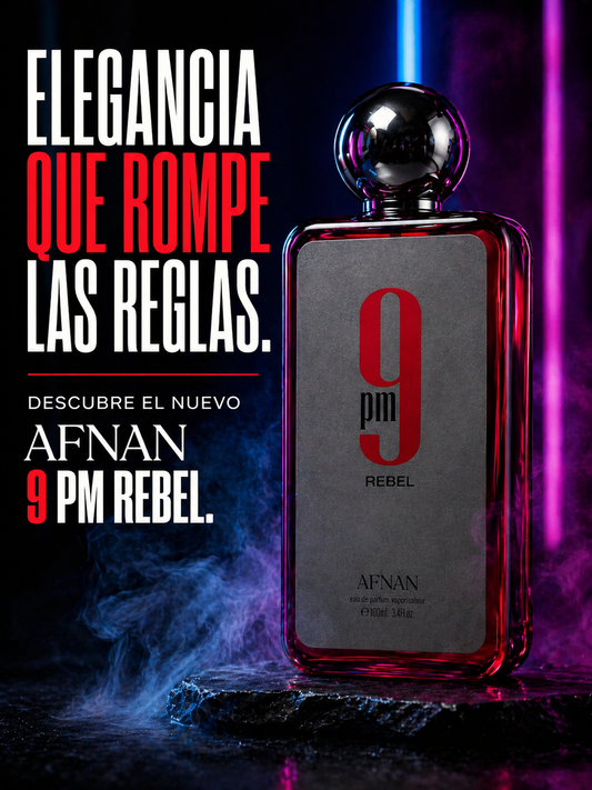 9PM Rebel Afnan | Perfume Masculino 100ml