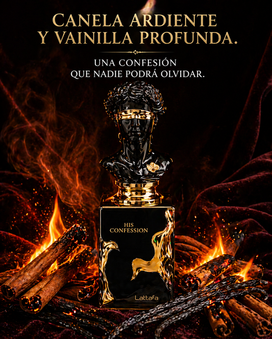 His Confession Lattafa | Perfume Masculino Oriental 100ml