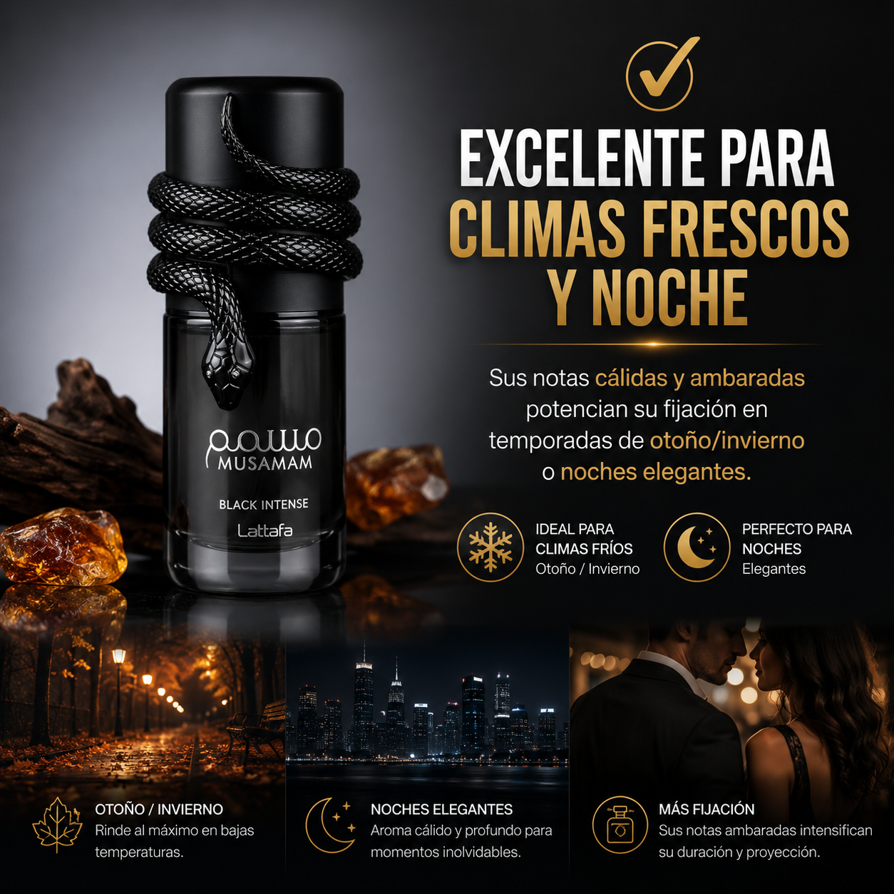 Lattafa Musamam Black Intense Eau de Parfum 100ml