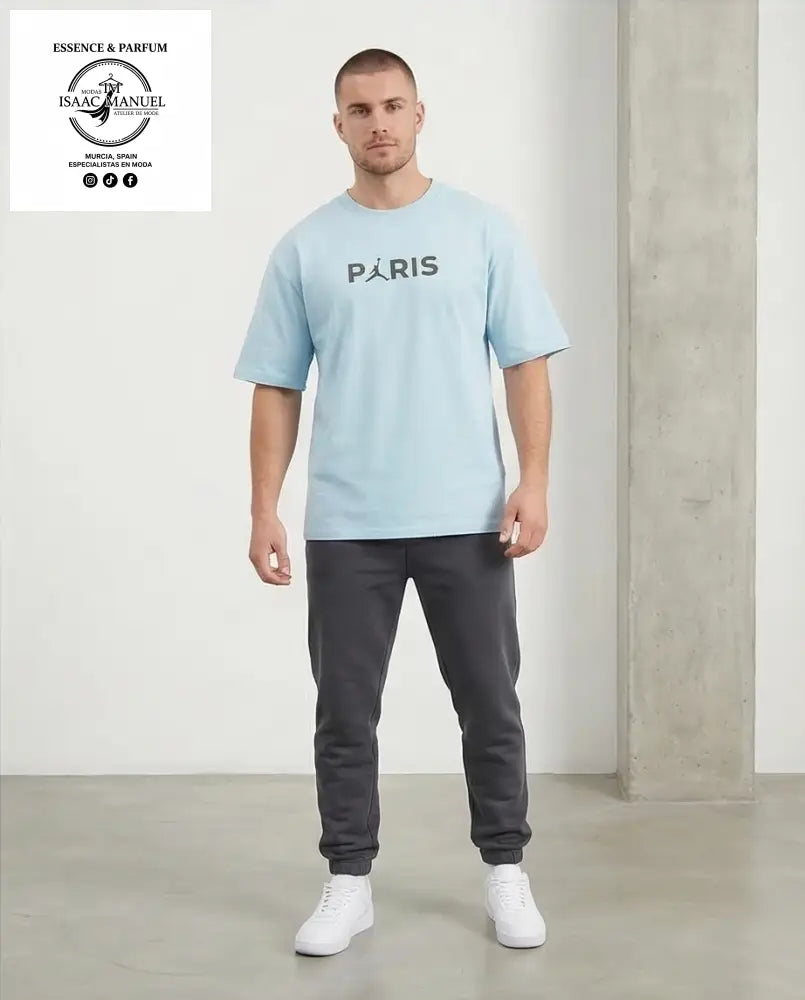 Camiseta Oversize Paris Jumpman | Hombre | S M L XL QQ2377 Camisetas