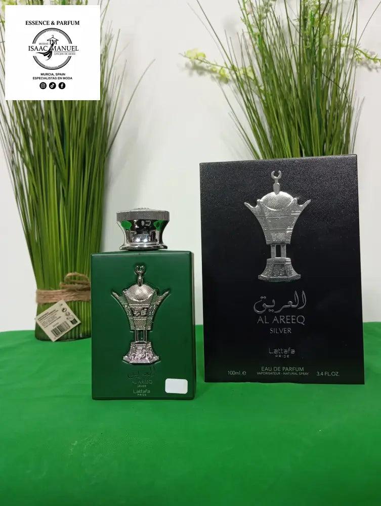 Caja y perfume de Al Areeq Silver