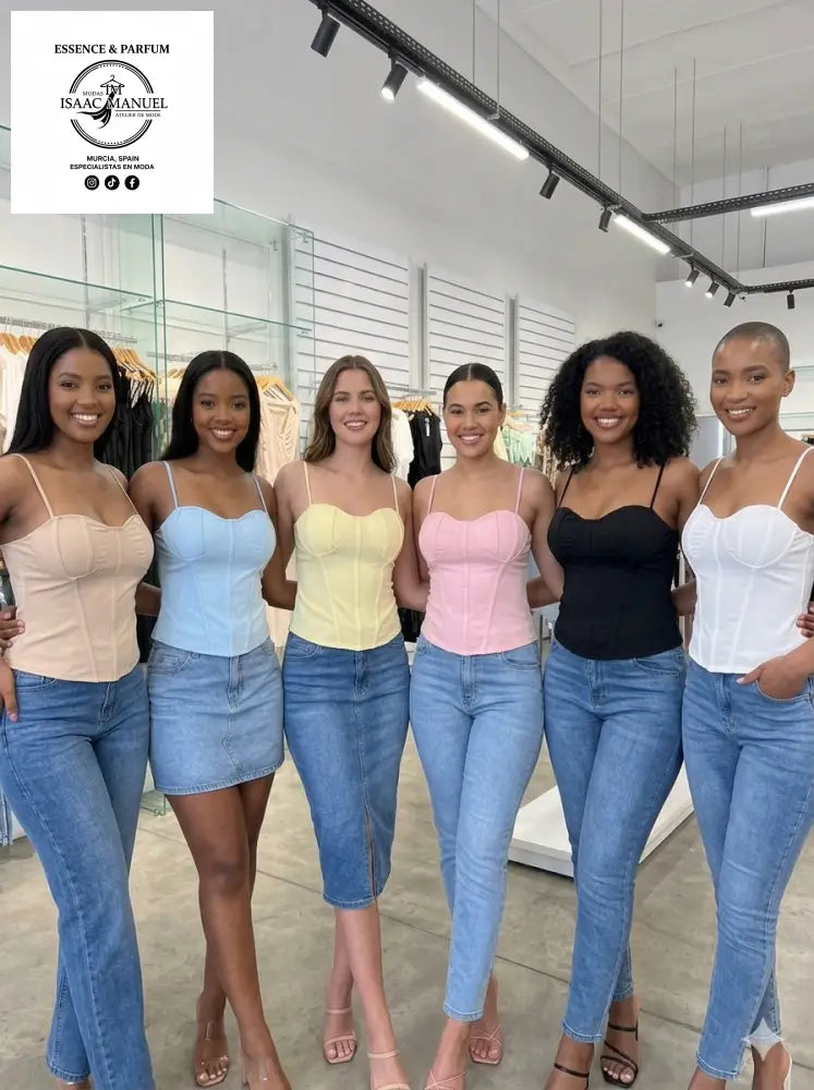 Top Corsé de Tirantes con Copas Estructuradas - Silueta Perfecta ropa de mujer