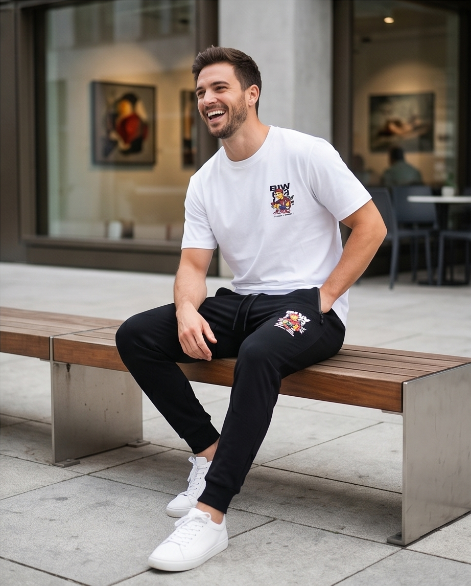 Conjunto "Street Legends" – Springfield Edition AH7903 Modelo talla L. Altura : 1,65 Peso : 86 kilos