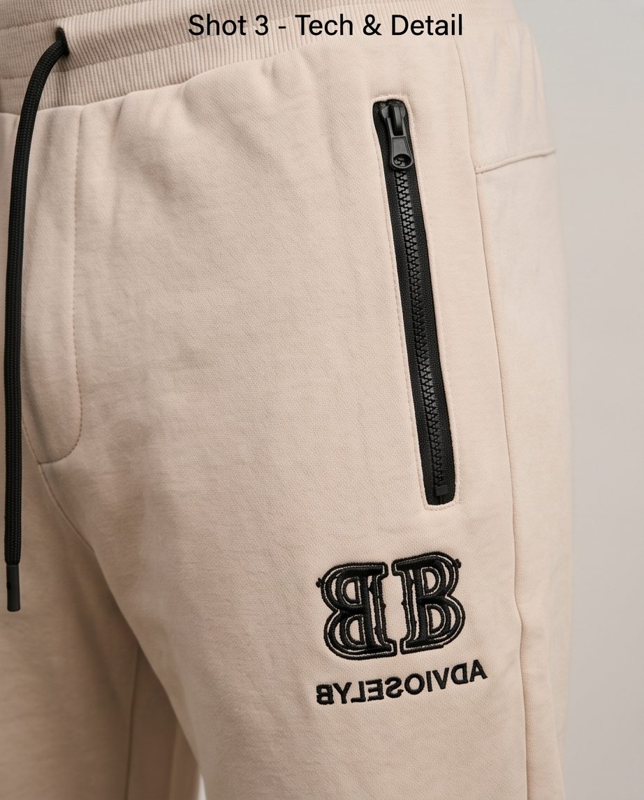 Chándal Completo Estilo Luxury 'BB' – Conjunto de Camiseta Oversize y Jogger Premium  AH7902
