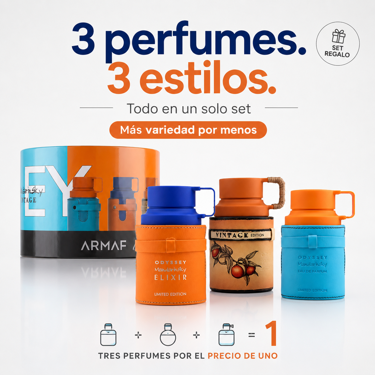 Armaf Wheel Of Odyssey Eau De Parfum Set | Edición Coleccionista 3 x 30ml