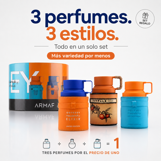 Armaf Wheel Of Odyssey Eau De Parfum Set | Edición Coleccionista 3 x 30ml