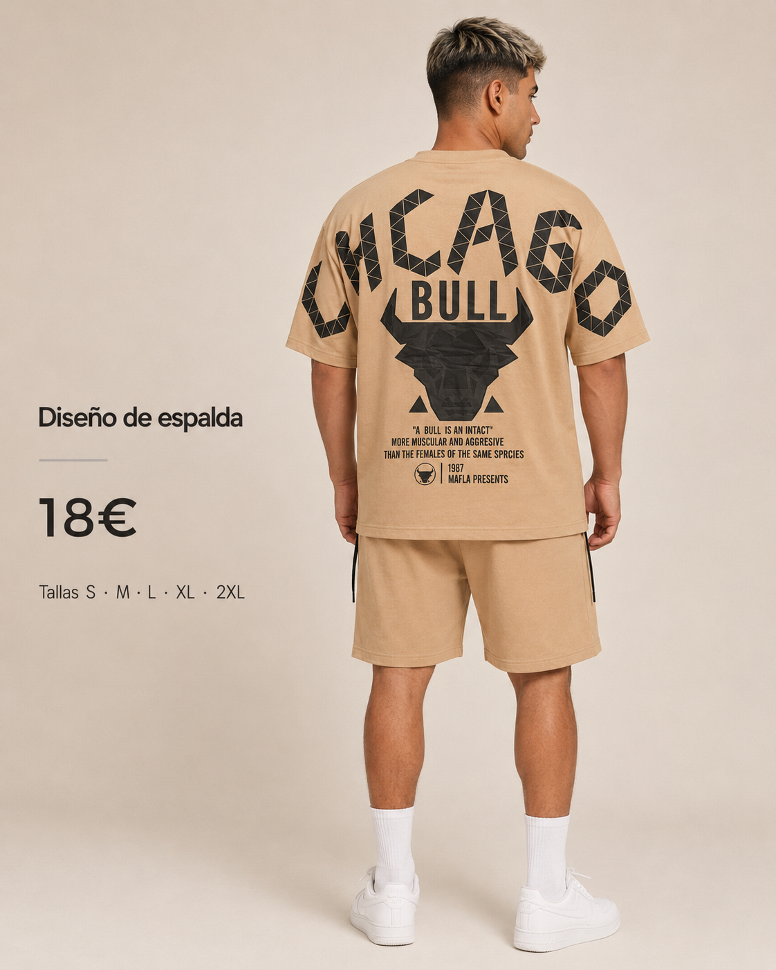 Conjunto Urbano de Camiseta y Bermuda "Toro" | Estilo Streetwear Premium