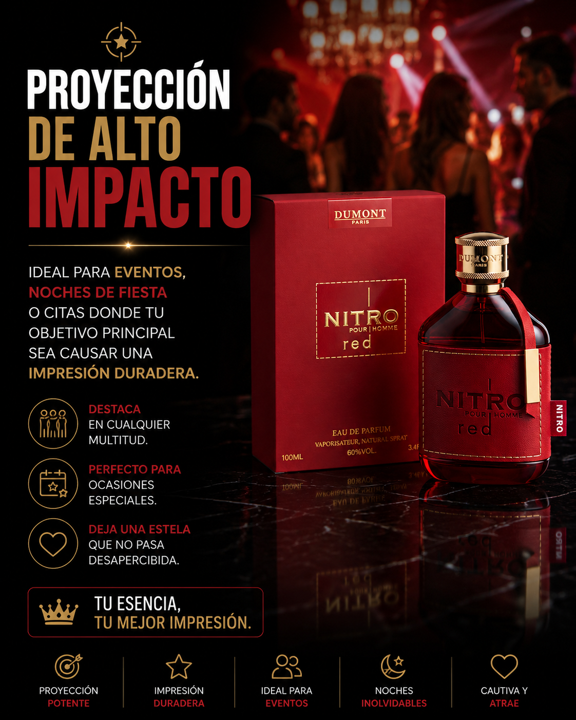 Dumont Nitro Red Eau de Parfum 100ml