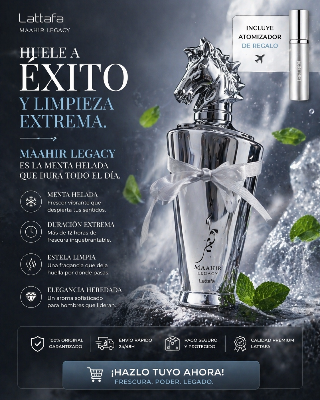 Maahir Legacy Lattafa | Perfume Masculino 100ml