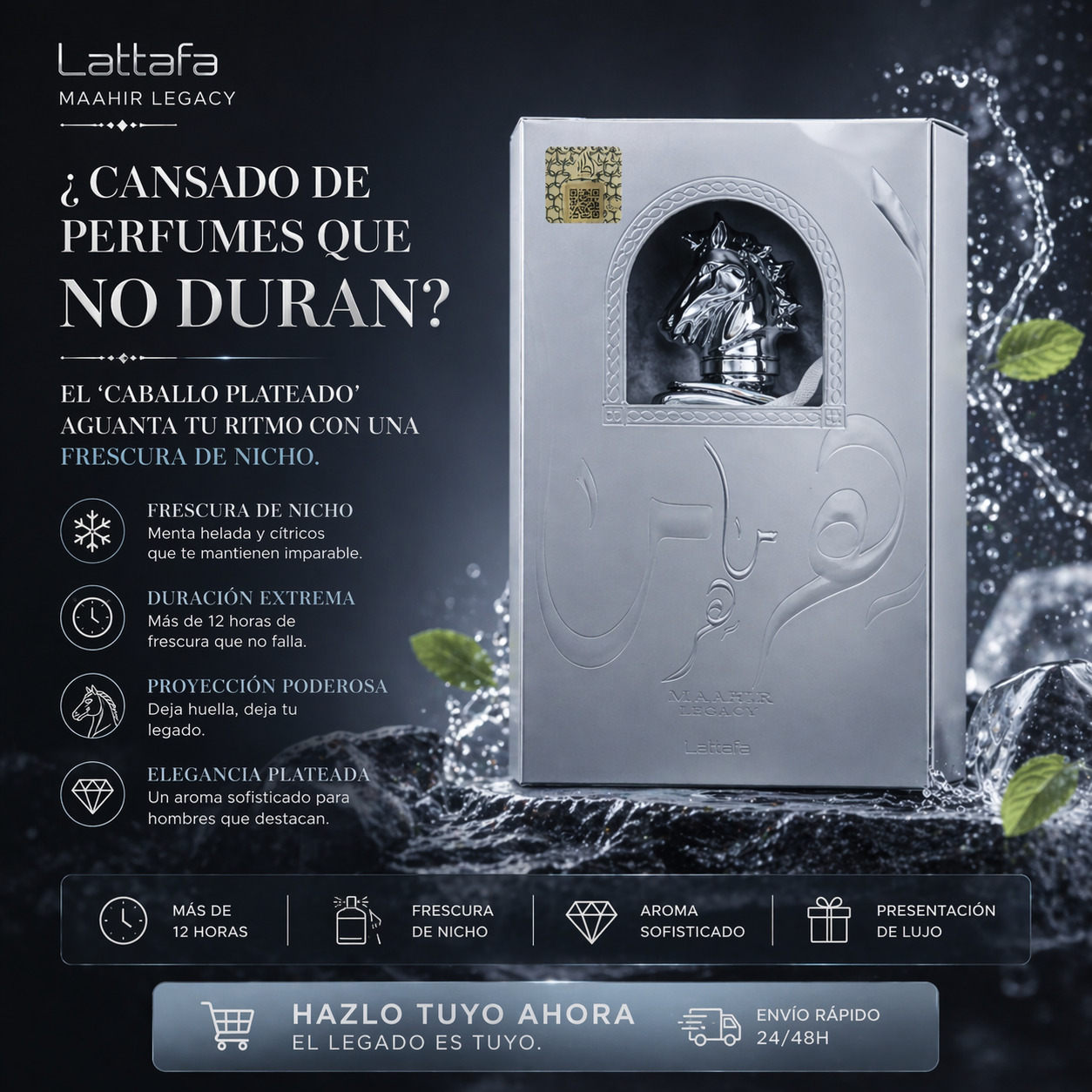 Maahir Legacy Lattafa | Perfume Masculino 100ml