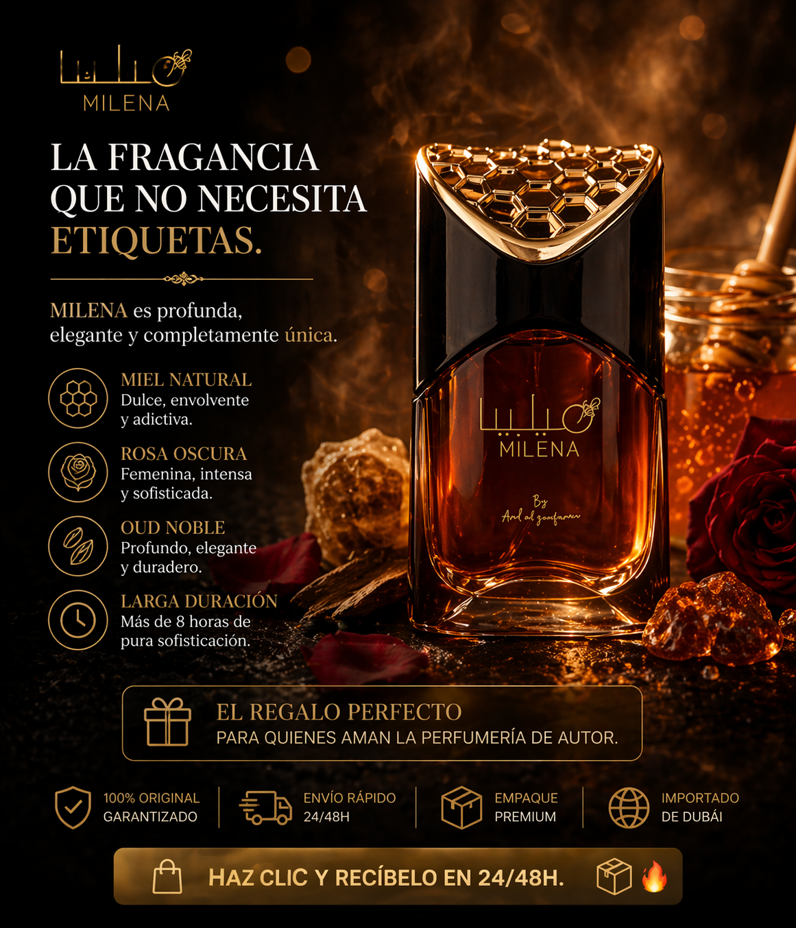 Milena Ard Al Zaafaran | Perfume Femenino Floral Oriental 100ml