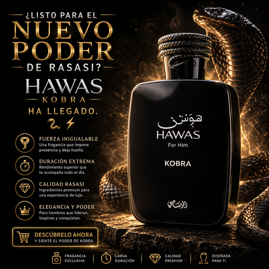 Hawas for Him Kobra Rasasi | Perfume Masculino 100ml