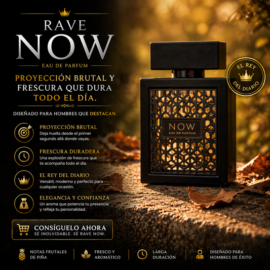 Rave Now Black: El Eau de Parfum que Domina el Presente