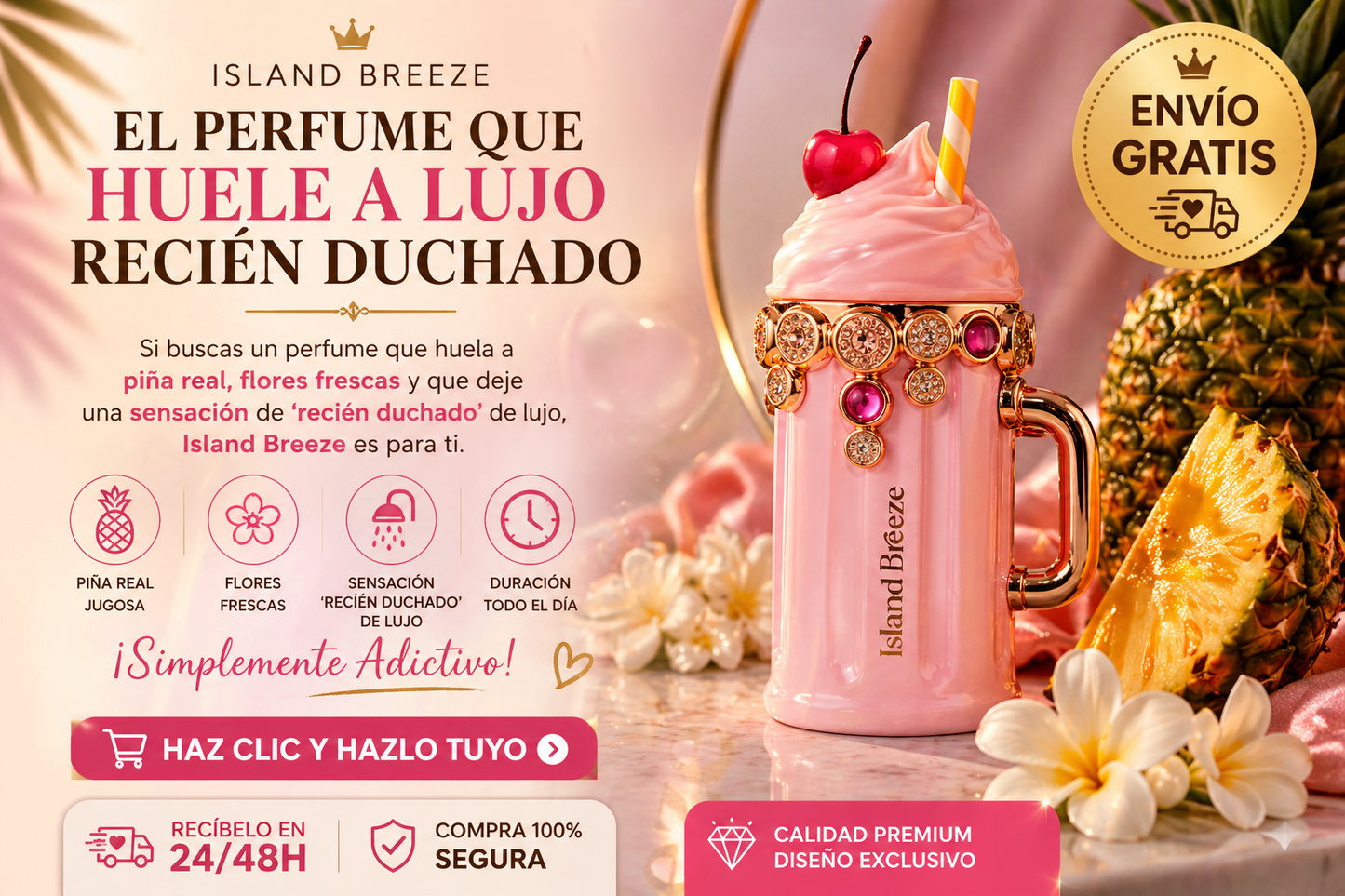 Island Breeze Armaf | Perfume Unisex Tropical Frutal 100ml