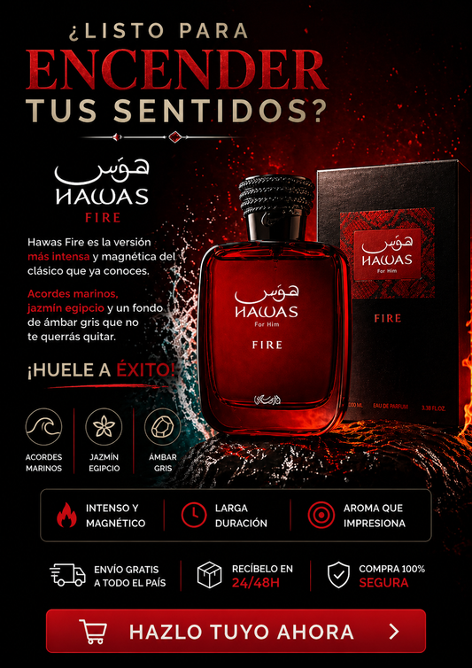 Hawas Fire Rasasi | Perfume Masculino 100ml