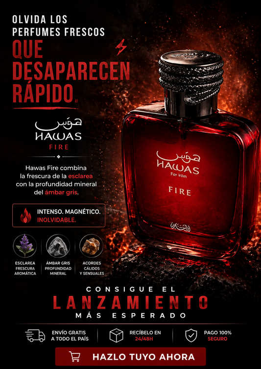 Hawas Fire Rasasi | Perfume Masculino 100ml
