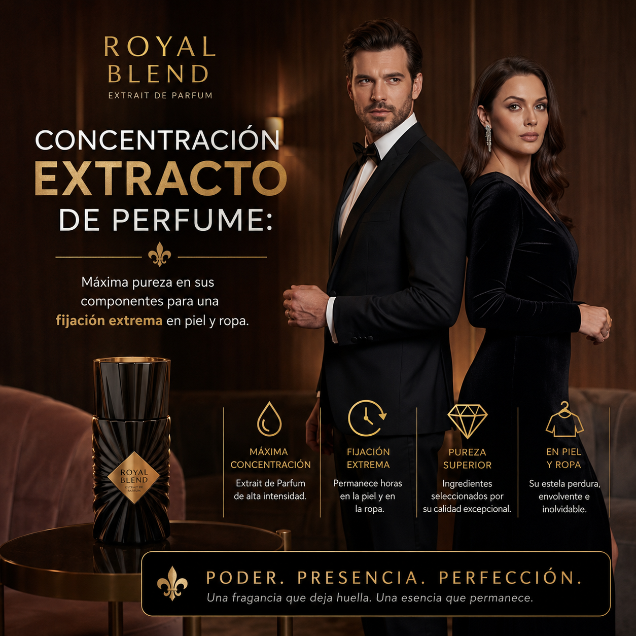 Royal Blend Nero de French Avenue | Extracto de Perfume Unisex 100ml