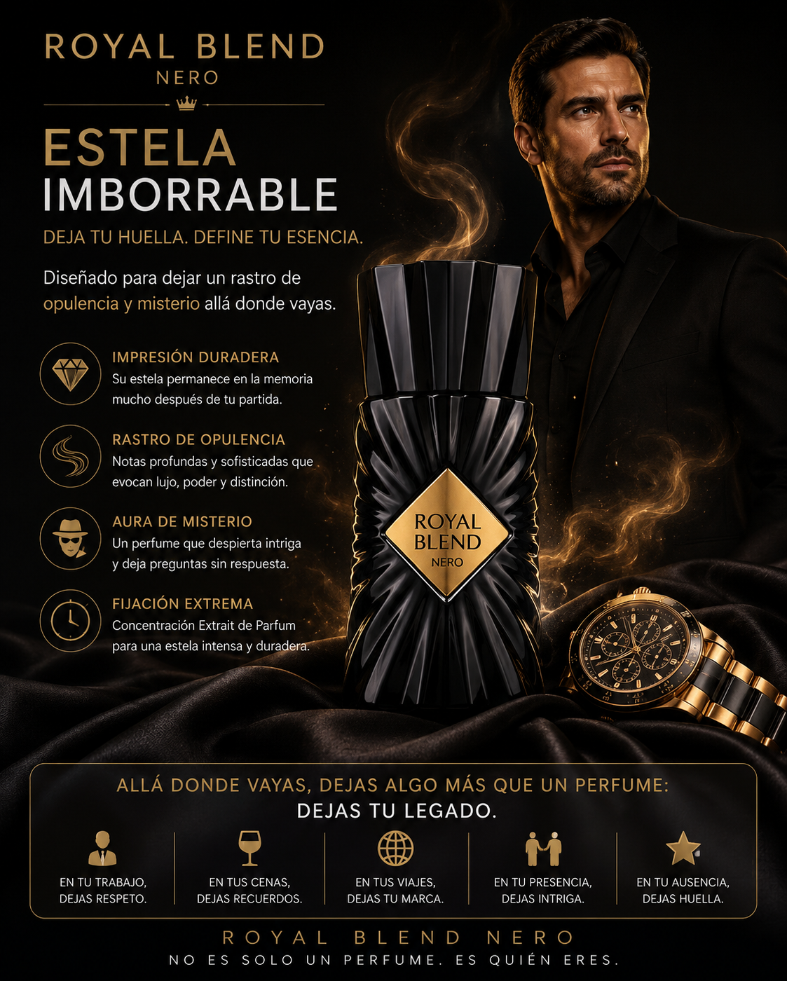 Royal Blend Nero de French Avenue | Extracto de Perfume Unisex 100ml