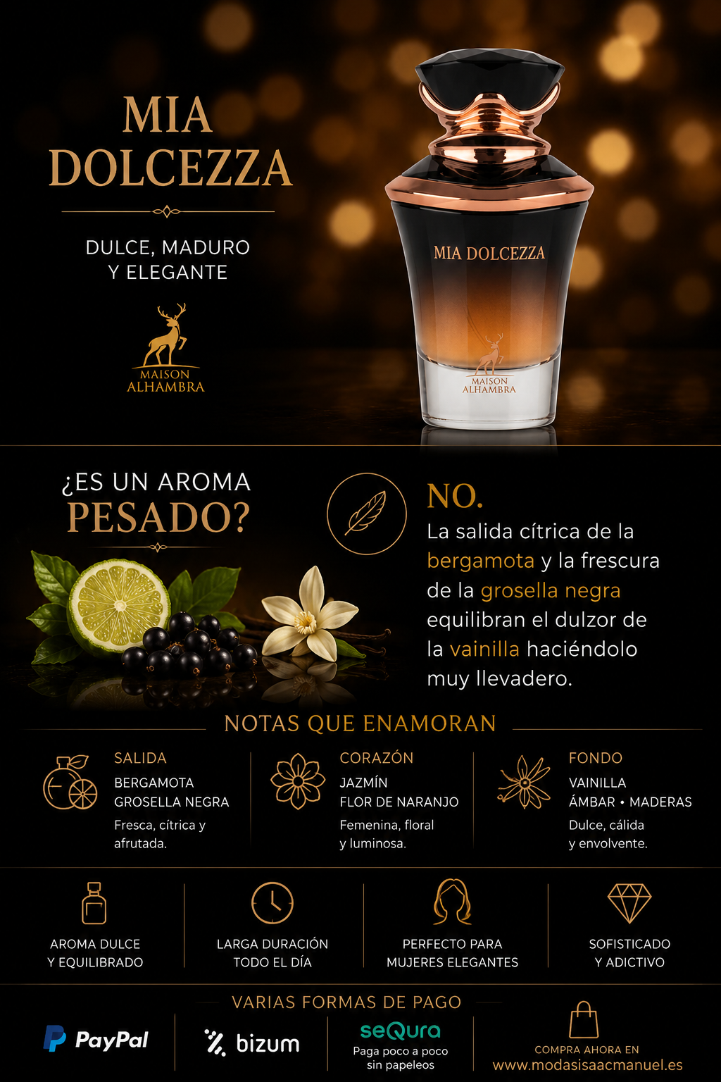 Maison Alhambra Mia Dolcezza Eau de Parfum 100ml