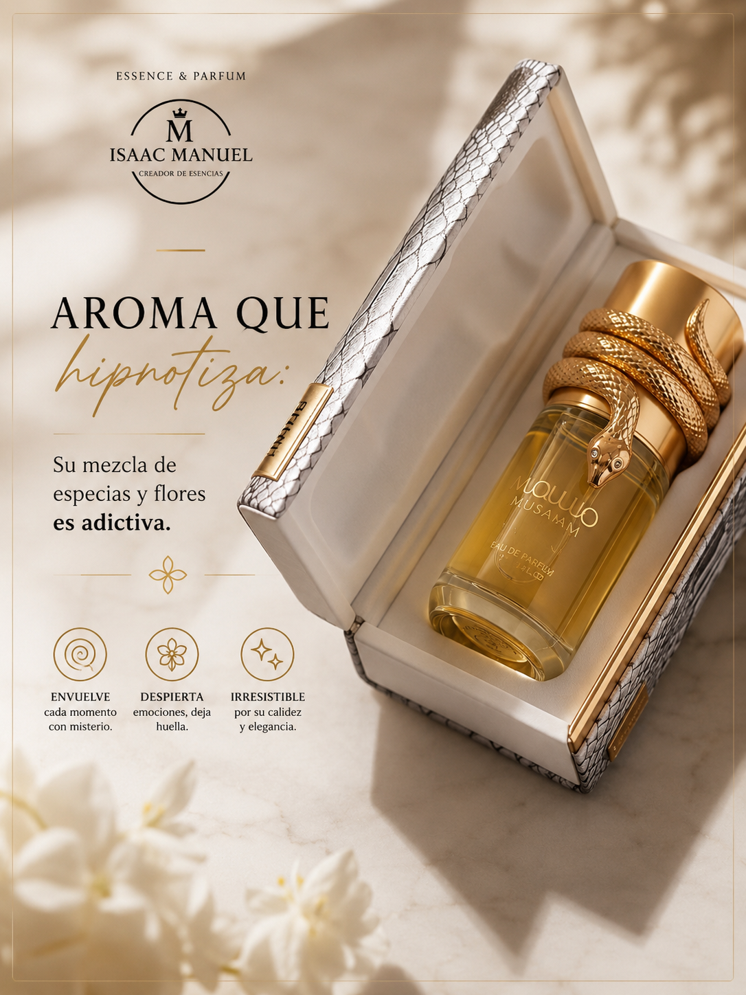 Musamam White Intense Lattafa | Perfume Floral Especiado 100ml