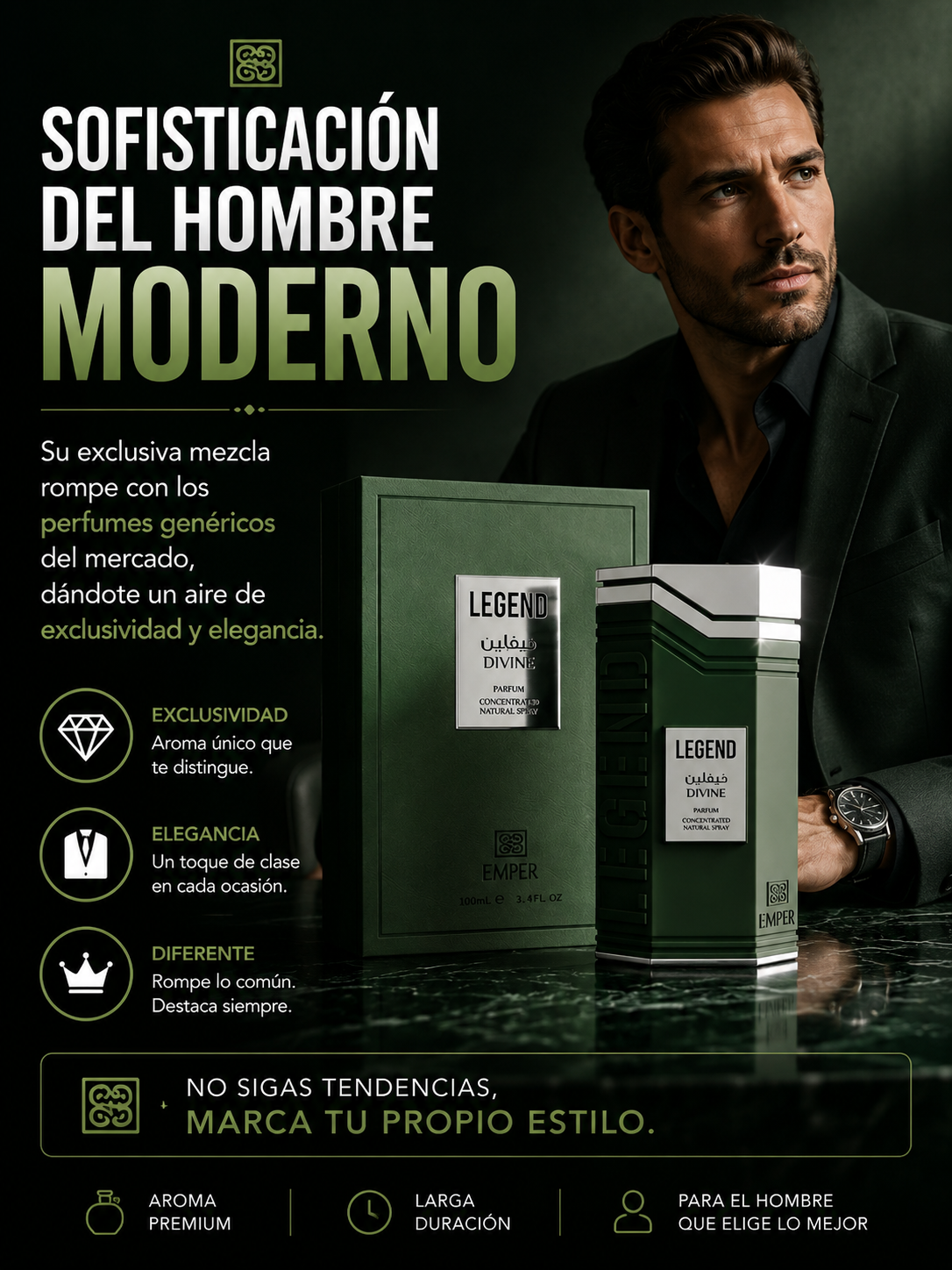 Emper Legend Divine Eau de Parfum para Hombre 100ml