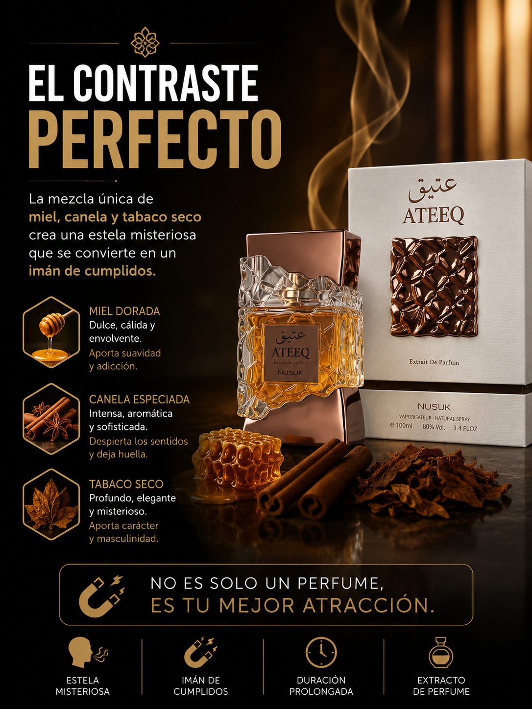 Nusuk Ateeq Extracto de Perfume para Hombre 100ml