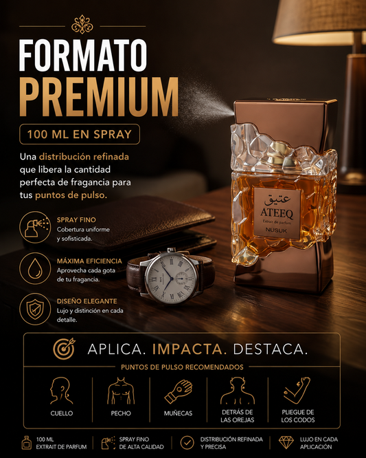 Nusuk Ateeq Extracto de Perfume para Hombre 100ml