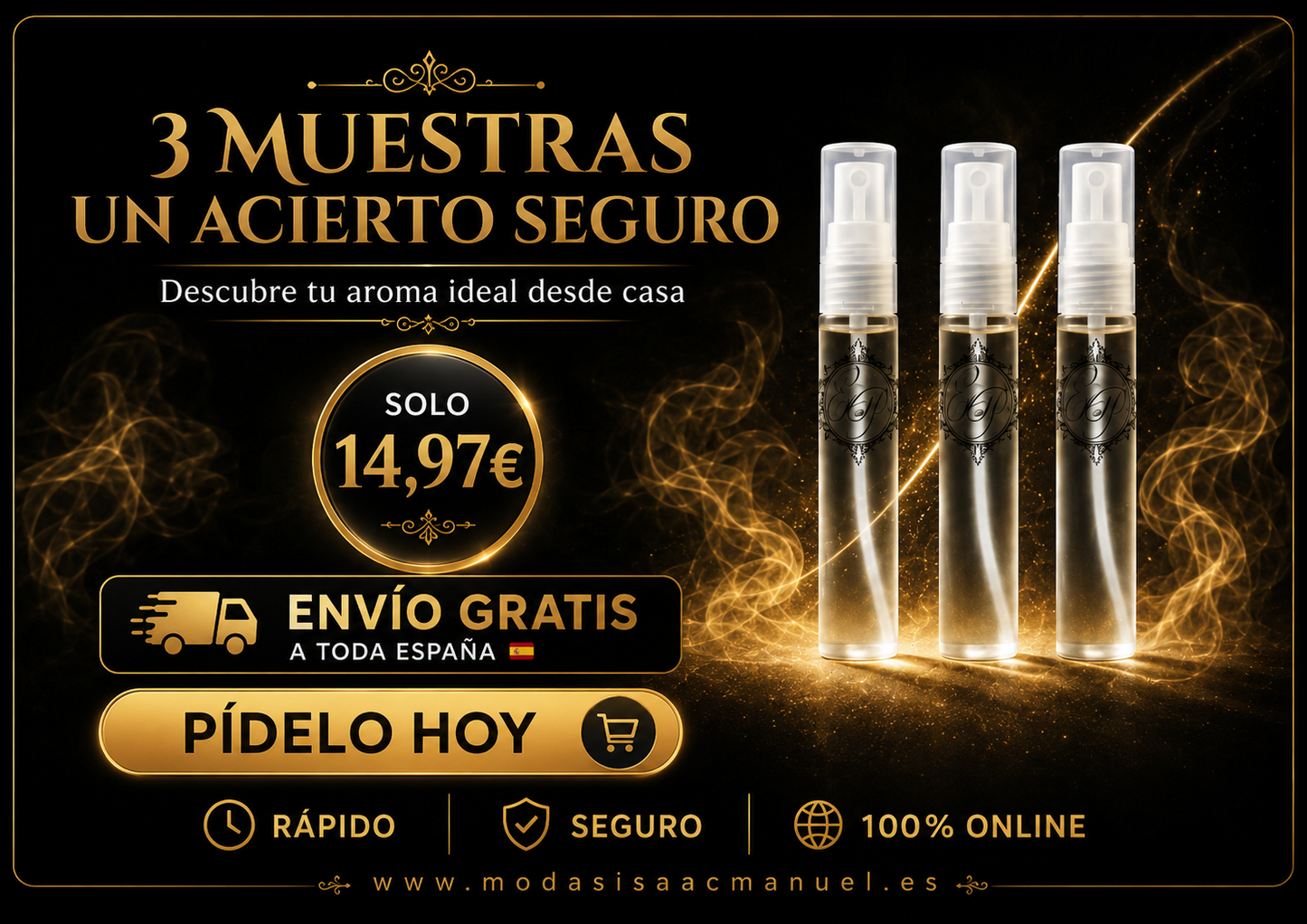 Pack 3 Muestras 3ML Perfumes Árabes | Set Discovery