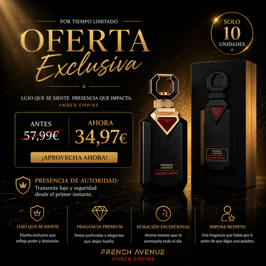 Amber Empire French Avenue | Perfume Ámbar Masculino 100ml