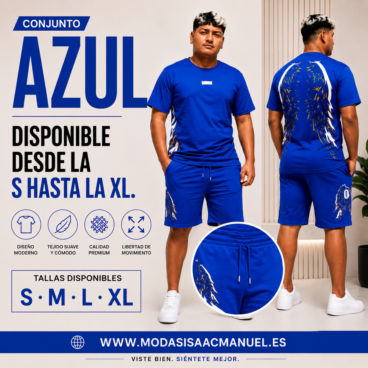 Conjunto Urbano Camiseta y Bermuda "Aka Juan" | Streetwear Premium
