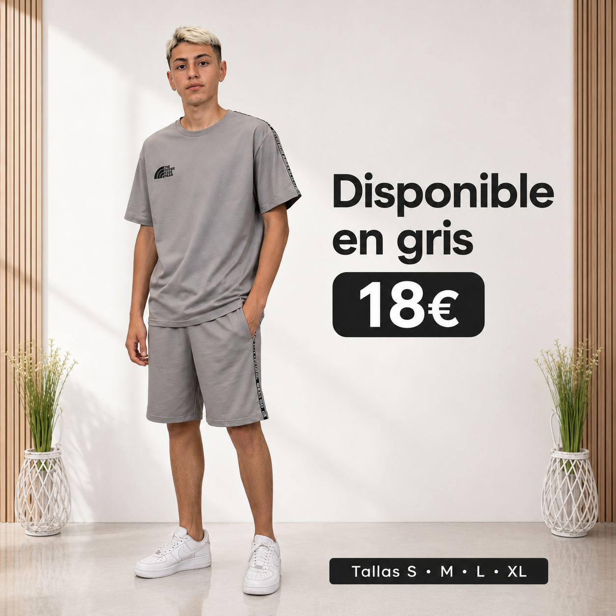 Conjunto Urbano de Camiseta y Bermuda "Mountain Urban" | Estilo Streetwear Premium