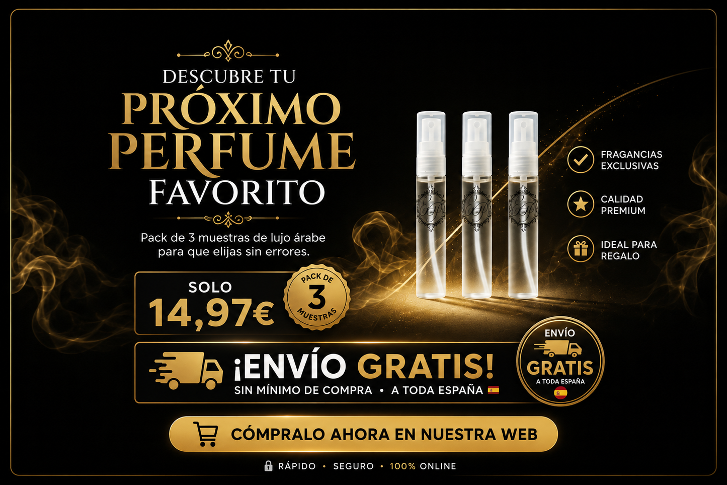 Pack 3 Muestras Perfumes Árabes | Set Discovery