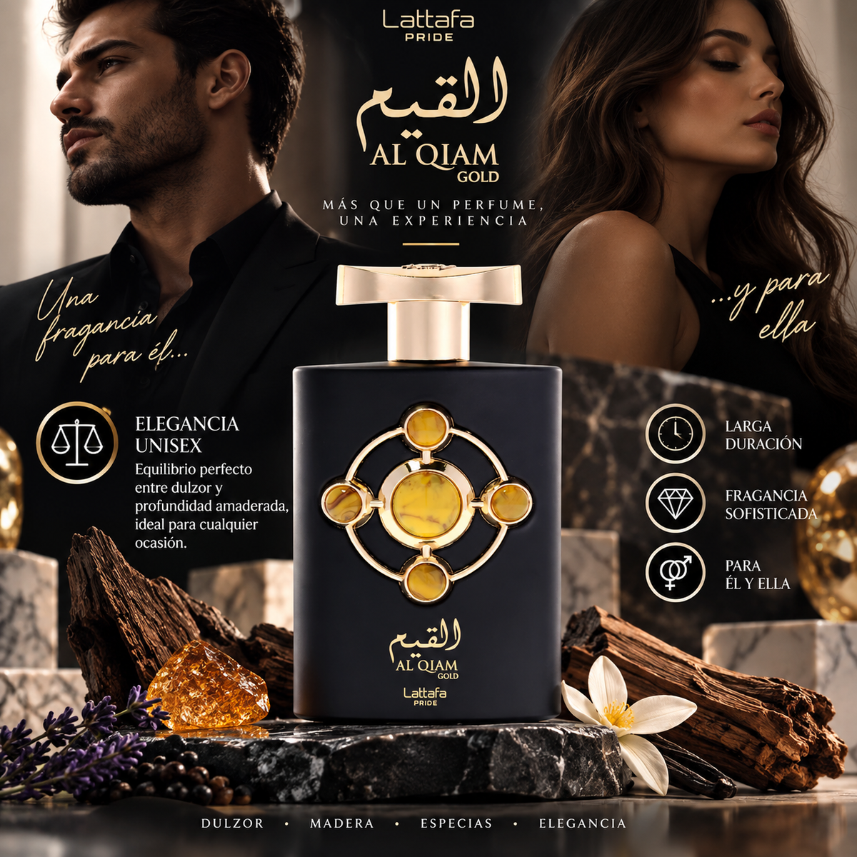 Perfume Lattafa Al Qiam Gold PRIDE - 100 ml Eau de Parfum