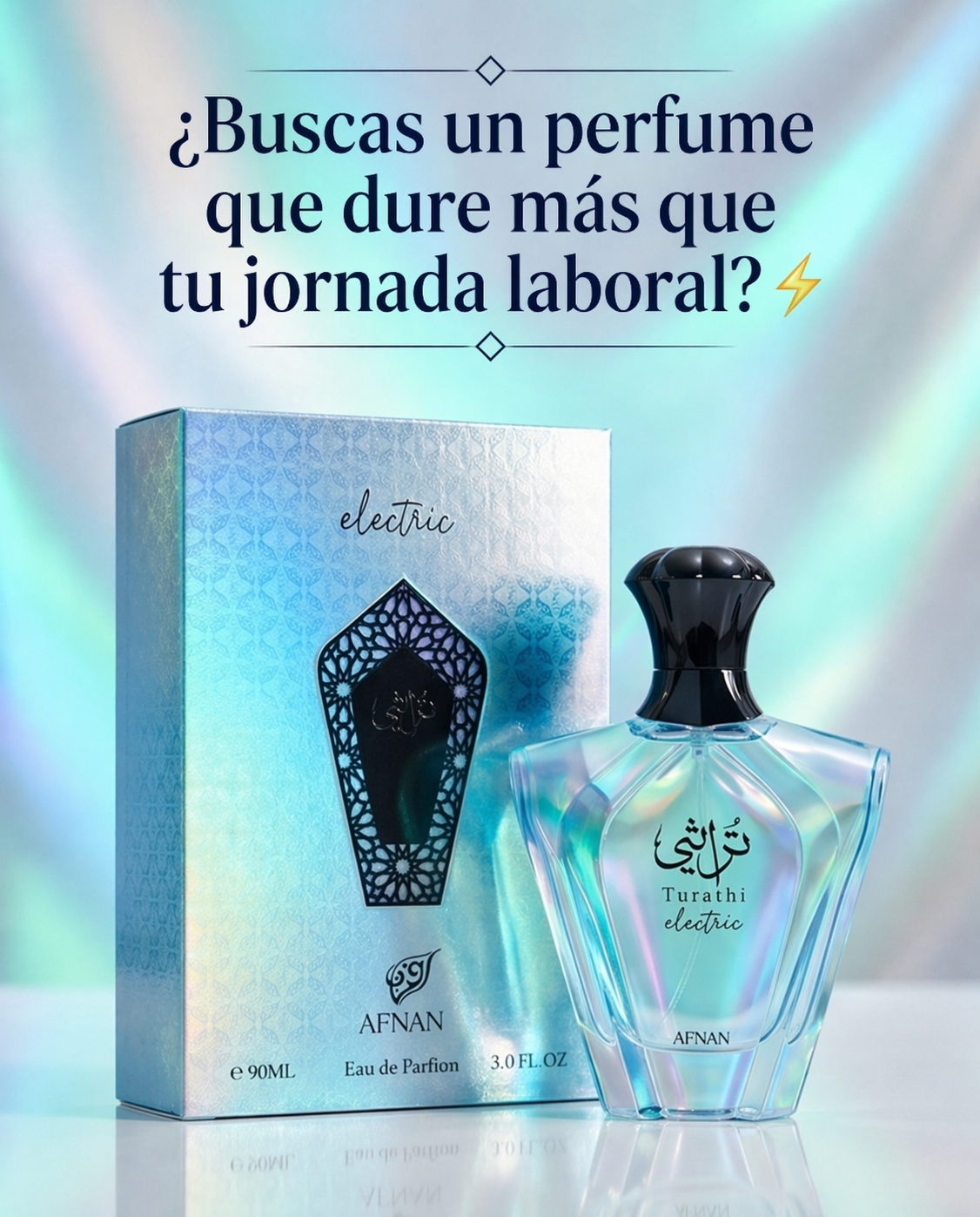 Turathi Electric Afnan | Perfume Unisex Cítrico Amaderado 90ml