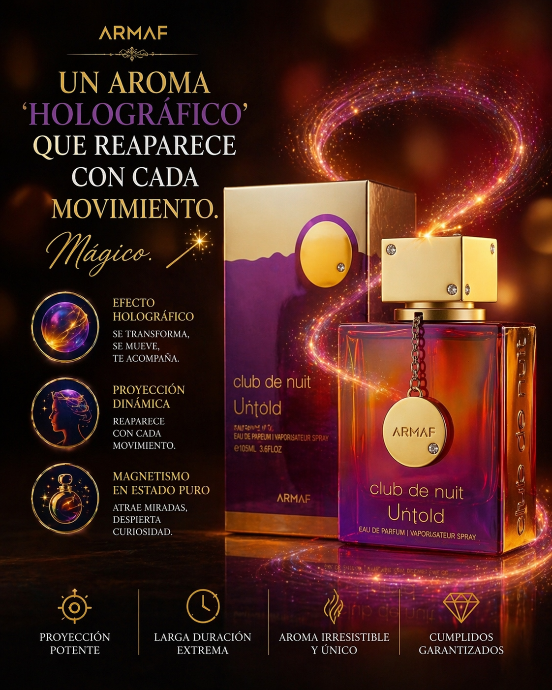 Club de Nuit Untold Armaf | Perfume Unisex Floral Oriental 105ml