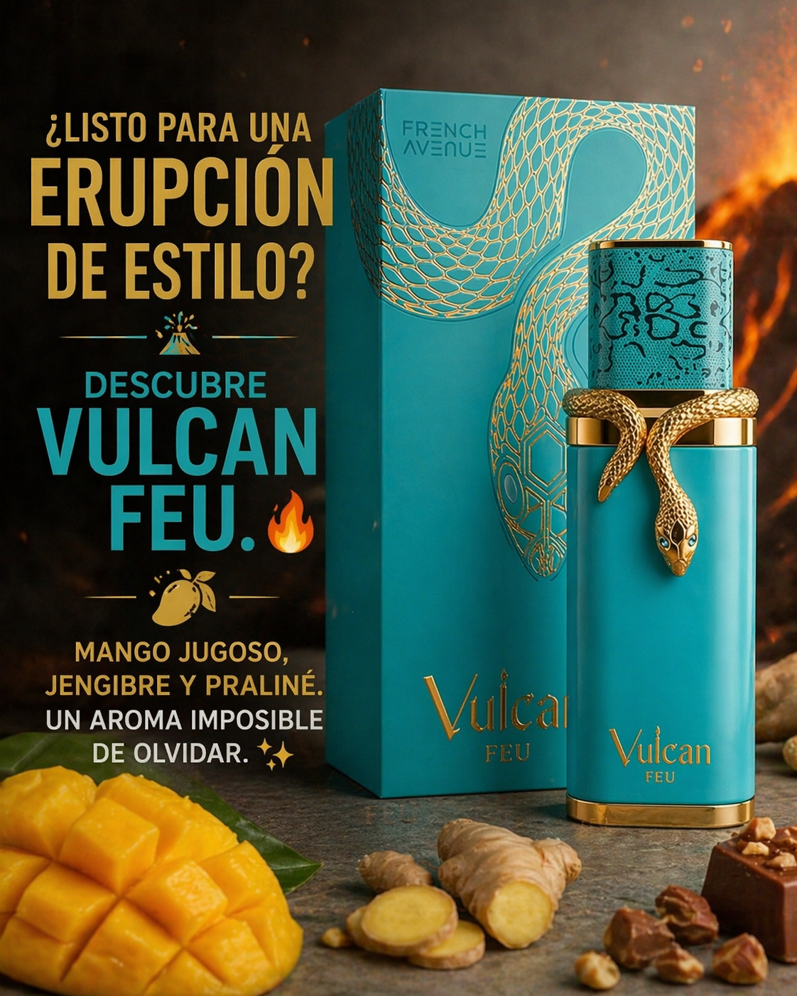 Vulcan Feu French Avenue | Perfume Unisex Tropical Intenso 100ml