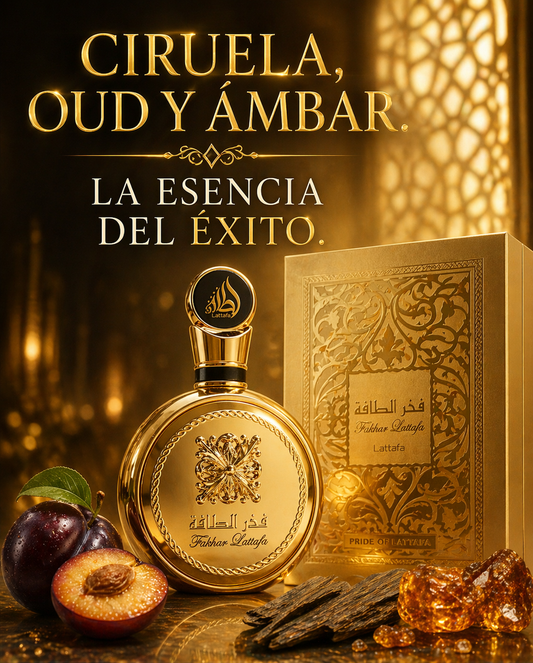 Fakhar Gold Lattafa | Perfume Masculino Oud Ambarado 100ml