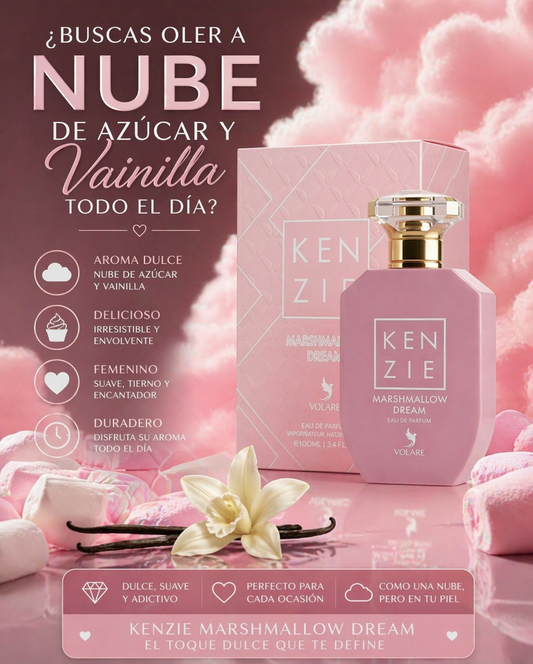 Marshmallow Dream Kenzie Volare | Perfume Gourmand Dulce Unisex 100ml