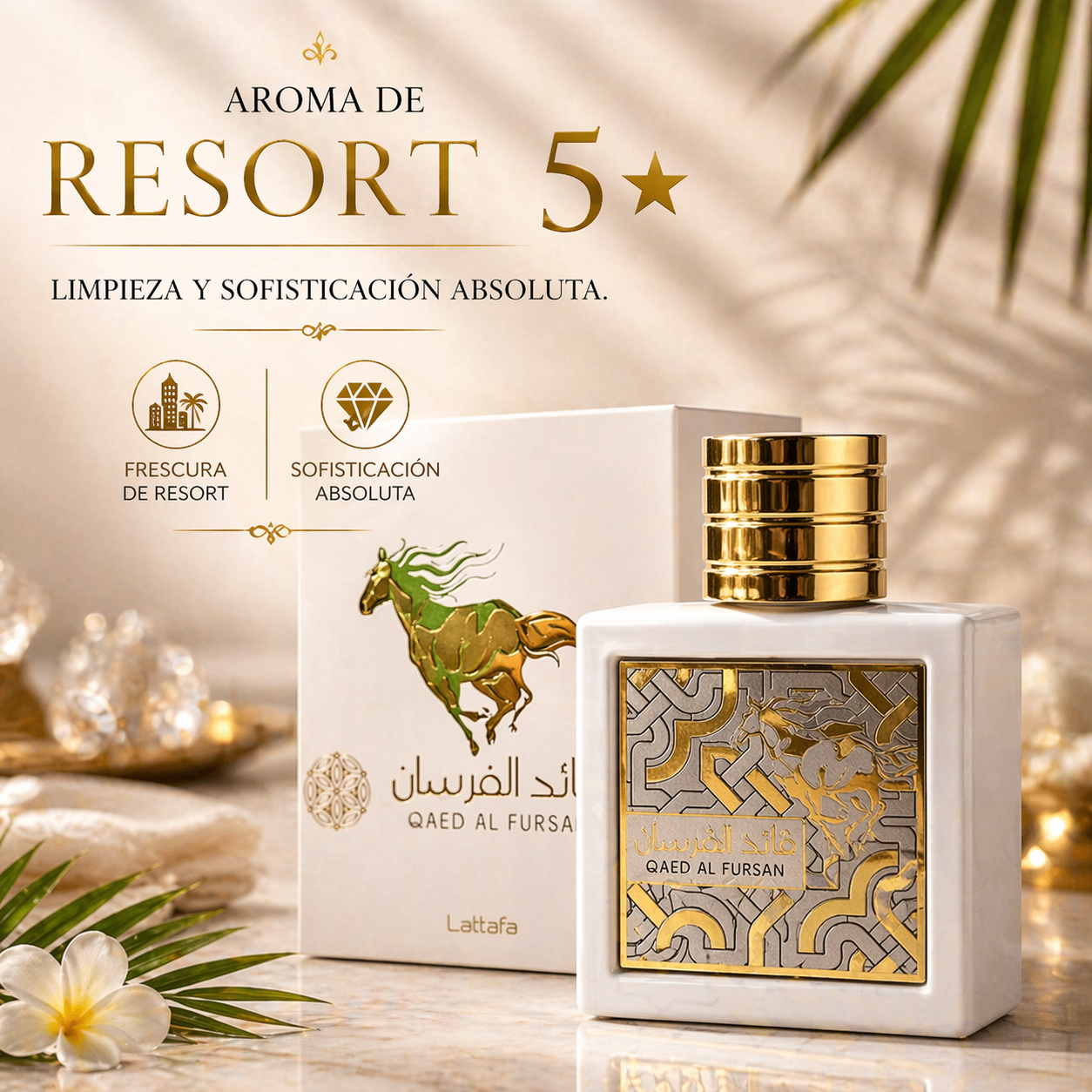 Qaed Al Fursan Unlimited Lattafa | Perfume Masculino Frutal Ambarado 90ml